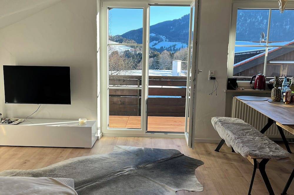 Ganze Wohnung, Kuschelnest mit  Bergblick und Balkon.  Inklusive Oberstaufen Plus Karte. in Steibis, Oberstaufen