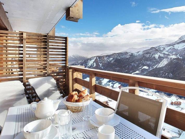 Location de vacances pour 6 personnes, avec balcon et sauna, animaux acceptés à Pra-Loup