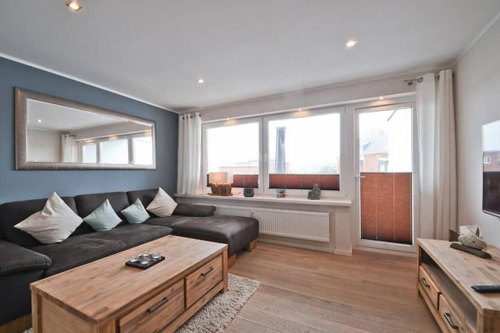 Ferienwohnung für 2 Personen, mit Balkon und Pool sowie Sauna auf Norderney