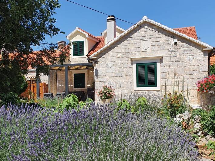 Villa Garten in Dalmatinisches Zagora