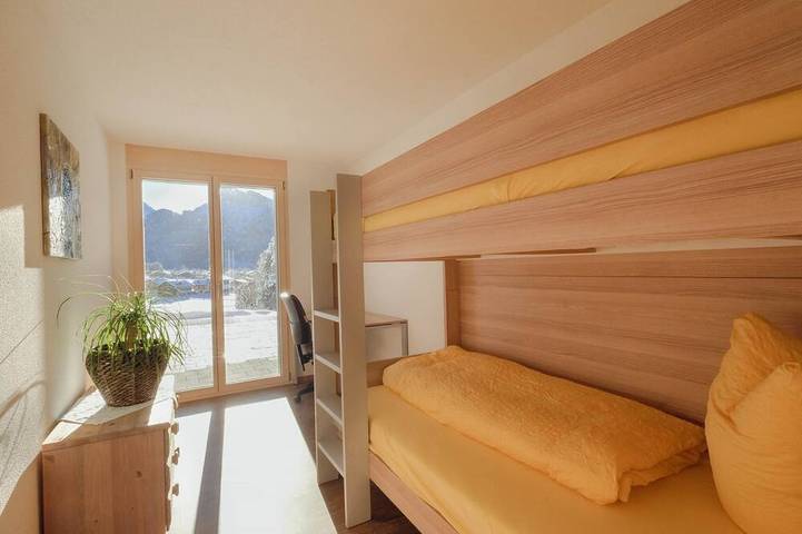 Ganze Wohnung, Chalet Bärgfride Appartement/Fewo, Dusche, Wc, 1 Schlafraum 3-Zimmerwohnung in Kandersteg, Frutigen - Lenk - Adelboden
