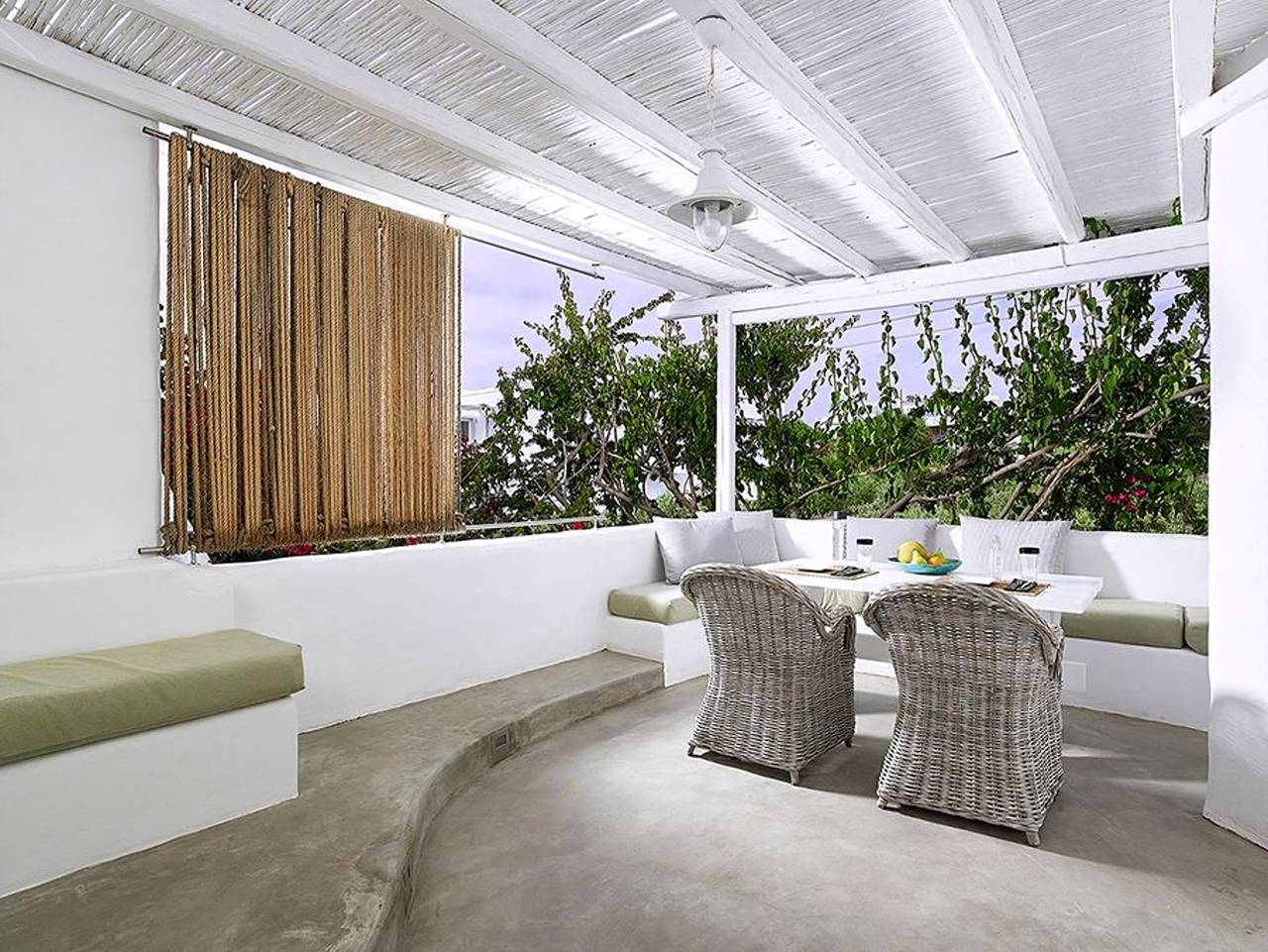 Endearing Milos Suite | Cycladic Light Suite | Private Furnished Balcony | Outdoor Dining Area | Prime Location in Pollonia, Milos
