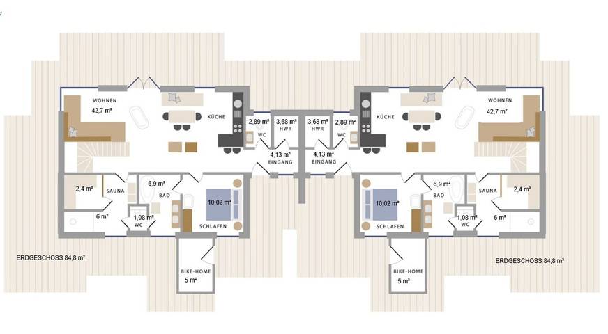 Ferienhaus für 5 Personen, mit Sauna und Ausblick sowie Garten in Angeln Halbinsel - 4
