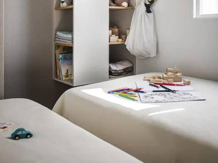 Flower Camping Vitamin - Mobilheim 6 personen - O'Hara Premium 33m² (3 Schlafzimmer) + Terrasse in Saint-Aubin-sur-Scie, Dieppe und Umgebung