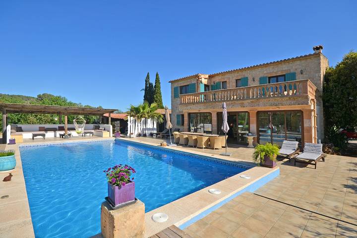 Casa de vacaciones para 12 personas, con terraza y jardín en San Juan (Mallorca)