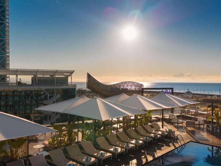Hotel para 2 pessoas, com Terraço e Jardim e ainda Piscina infantil and Piscina em La Barceloneta