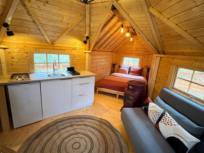 Tente pour 3 personnes, avec terrasse et vue sur le lac ainsi que vue et jardin, animaux acceptés dans Haute-Vienne - 2