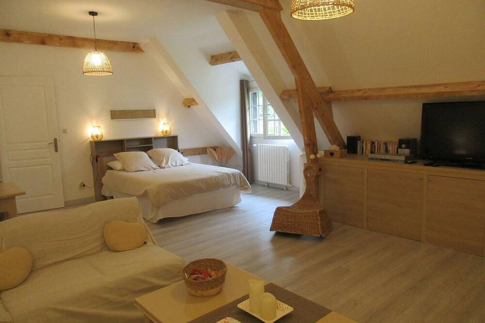 Chambre d'hôtes 'Suite Maraval Chez l'Habitant' con terraza privada, Wi-Fi y aire acondicionado in Trélissac, Périgord Blanc