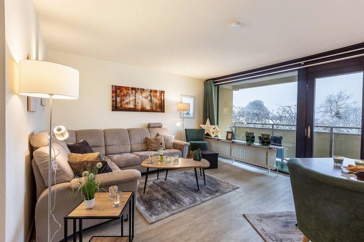 Ferienwohnung für 3 Personen, mit Balkon und Garten sowie Sauna in Hohegeiß