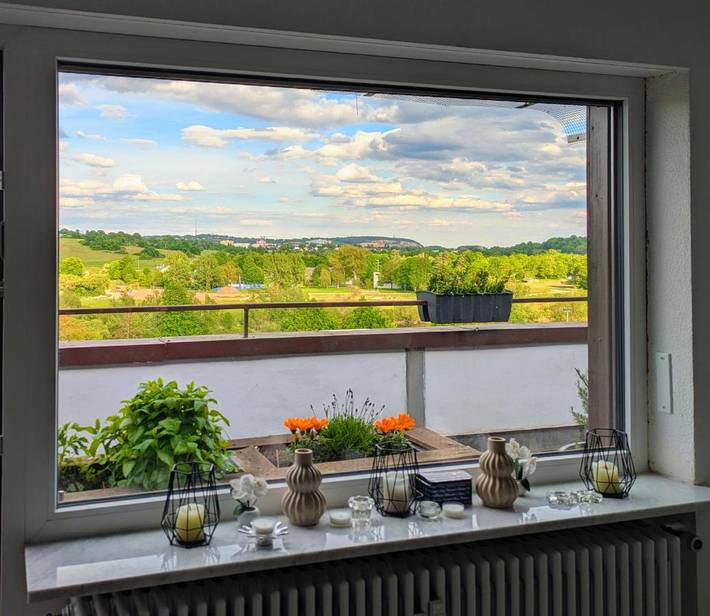 Ferienwohnung für 3 Personen, mit Balkon und Terrasse sowie Ausblick in Lappersdorf