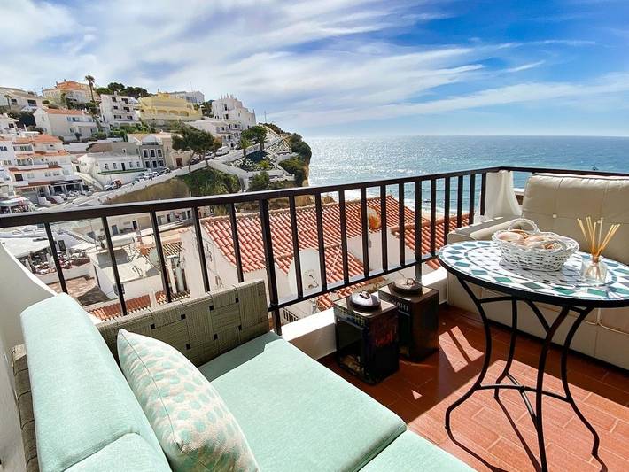 Estudio entero, Estudio con impresionante vista al mar - 2 pers. in Carvoeiro, Distrito de Faro