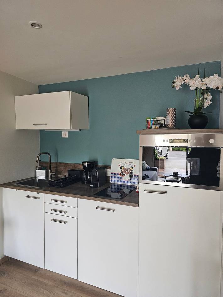 Apartamento entero, Apartamento 'Gîte Au Martin Pêcheur Côté Jardin' con terraza privada, jardín compartido y Wi-Fi in Plobsheim, Región de Estrasburgo