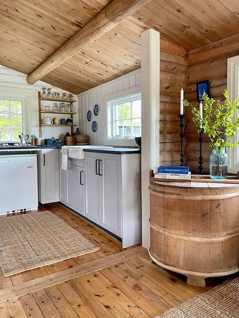 Blockhütte mit Blick auf Rondane in Folldal