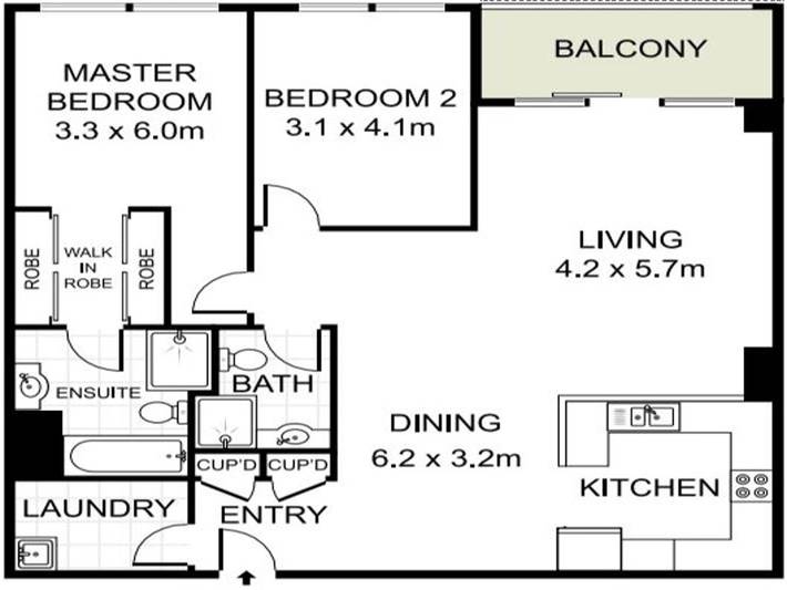 Gîte pour 4 personnes, avec balcon/terrasse et piscine, adapté aux familles à Sydney - 3