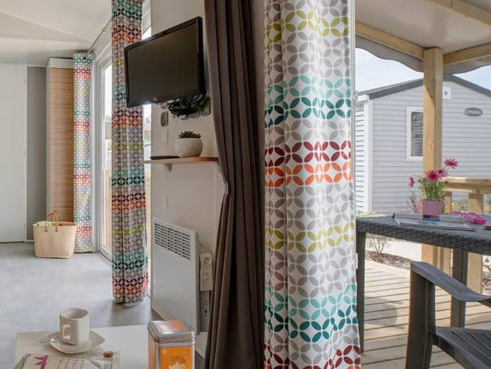 Mobil home pour 5 personnes, avec bassin pour enfant et sauna dans Plage dPlage du Bile - 4