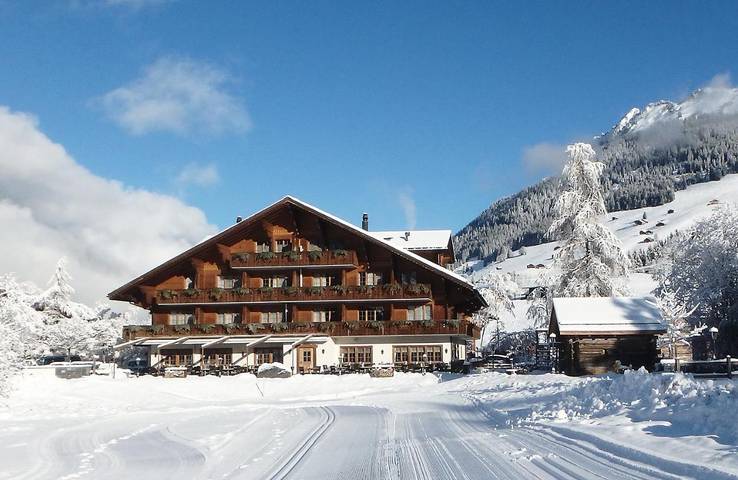 Hôtel pour 2 personnes, avec Balcon et Terrasse ainsi que Jardin et Sauna dans Lauenen Bei Gstaad