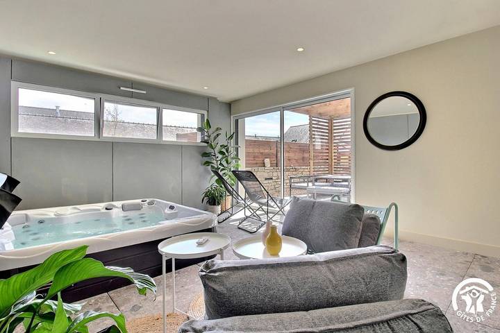 Gîte für 6 Personen, mit Sauna und Terrasse sowie Whirlpool und Garten - 1