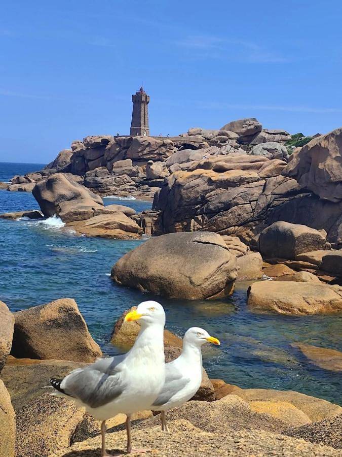 Gîte pour 4 personnes, avec piscine ainsi que balcon et vue dans Plage de Saint-Samson - 4