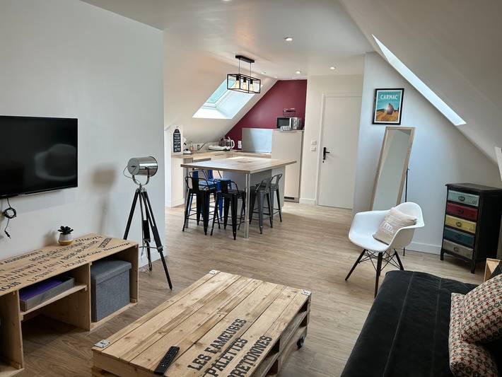Location de vacances pour 8 personnes, avec jardin à Merlevenez