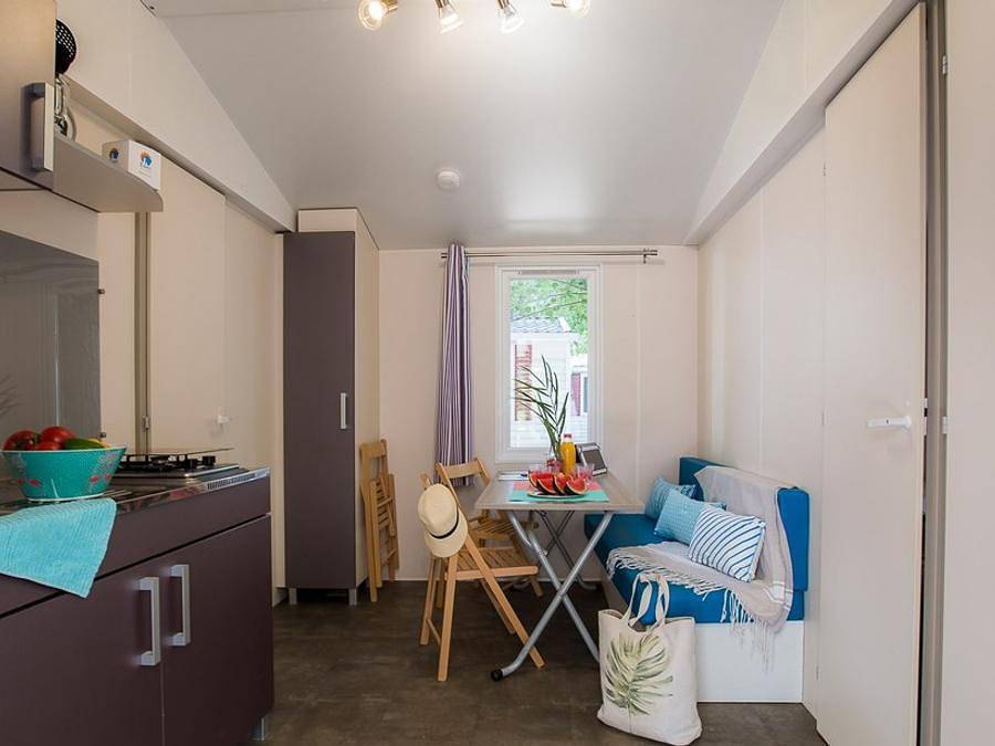Camping l'Etoile de Mer - Mobilheim 4 personen - Mobilheim „Cocoon“ für 4 Personen, 2 Schlafzimmer, 25 m², ohne Klimaanlage in Sérignan, Mittelmeerküste (Frankreich)