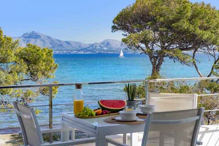 Apartamento para 3 personas, con Balcón y Terraza además de Jardín y Piscina en Puerto de Pollensa