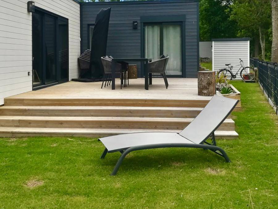 Camping Ecolodges Domaine de la Forêt - Mobile home 6 persons - Ecolodge Au Calme (Df20) 3 Bedrooms - 2 Bathrooms - 2 Terraces - Clim - Wifi 6 pers in Les Mathes, Côte de Beauté