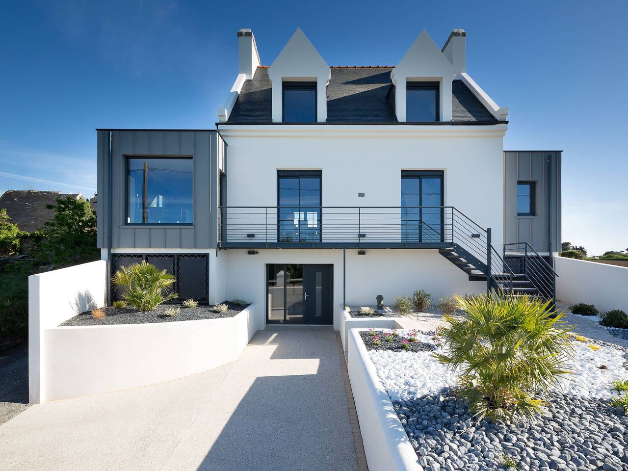 Villa Tante Alice Meerblick Komfort Villa Alleinlage mit Aufzug Jacuzzi Dampfb in Goulven, Brest und Umgebung