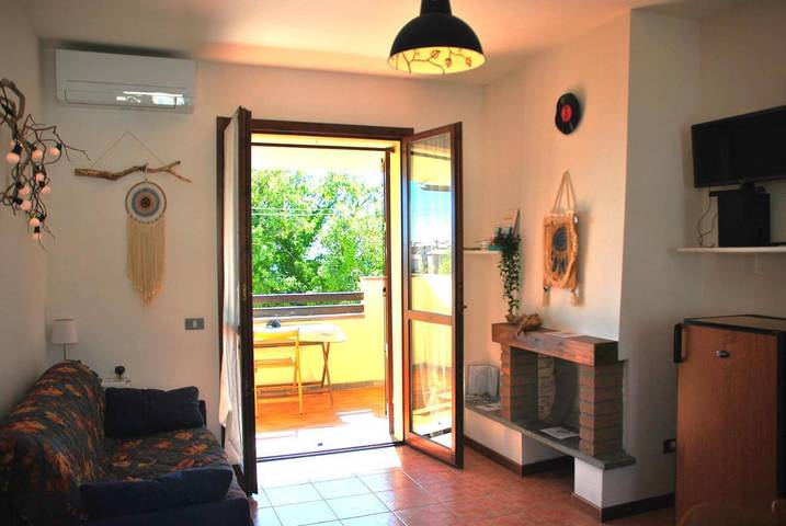 Ferienwohnung für 6 Personen, mit Balkon und Terrasse sowie Ausblick in Semproniano