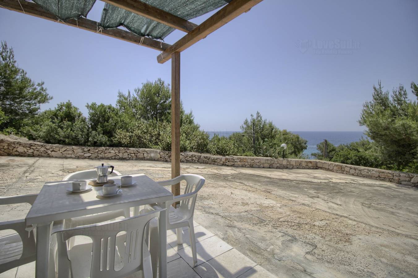 Ferienhaus für 3 Personen mit Terrasse in Patù, Golf von Tarent