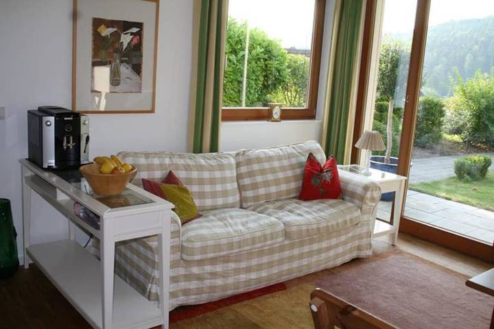 Ferienwohnung für 2 Personen, mit Terrasse und Garten sowie Sauna und Ausblick in Gengenbach