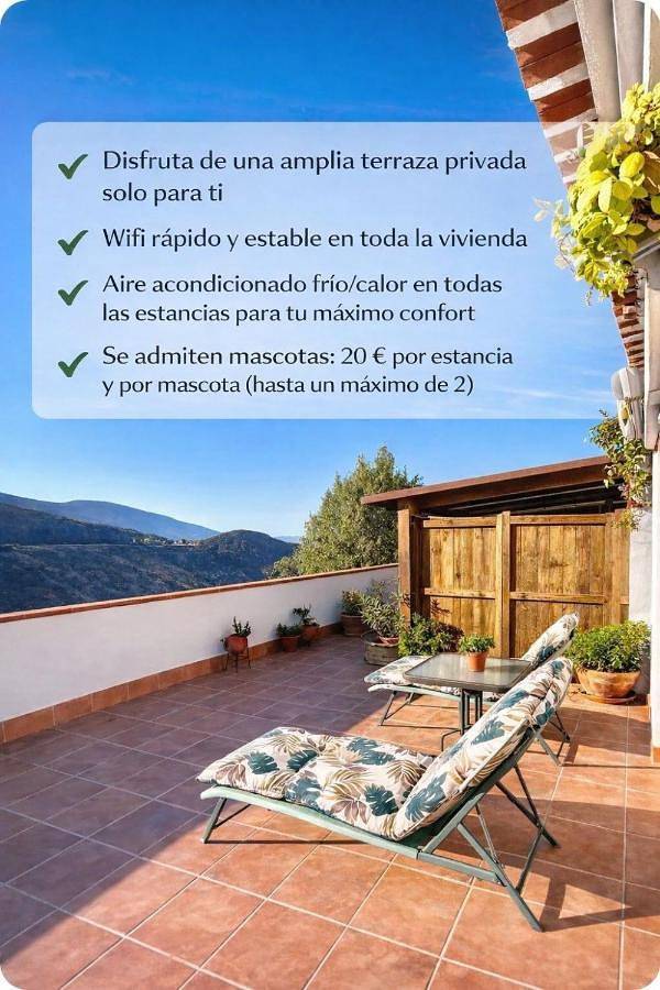 Gîte pour 4 personnes, avec vue et terrasse, animaux acceptés à Lanjarón - 2