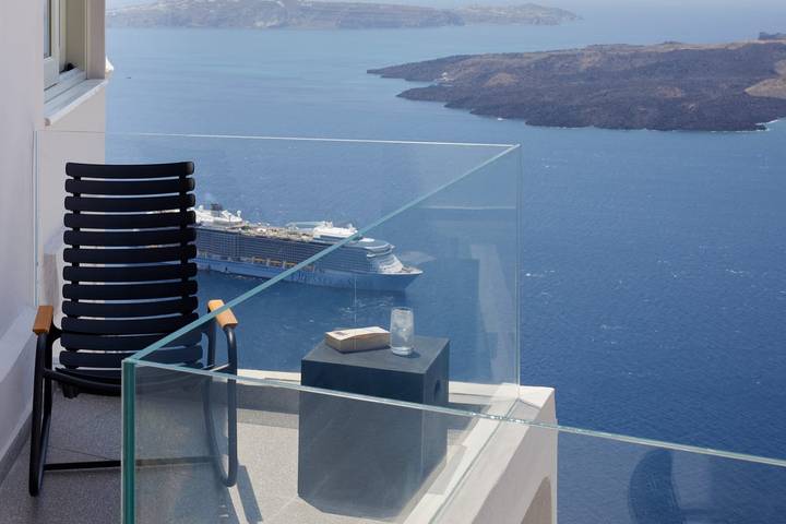 Villa pour 2 personnes, avec terrasse et vue sur l’océan dans Firostefani - 2