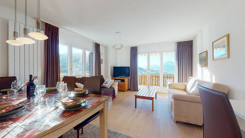 Gîte pour 6 personnes, avec balcon à Veysonnaz - 3