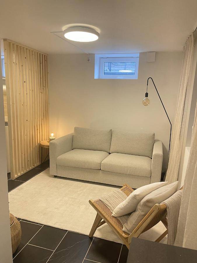 Ferienwohnung für 4 Personen, mit Balkon und Terrasse sowie Garten und Ausblick in Kristiansand - 3