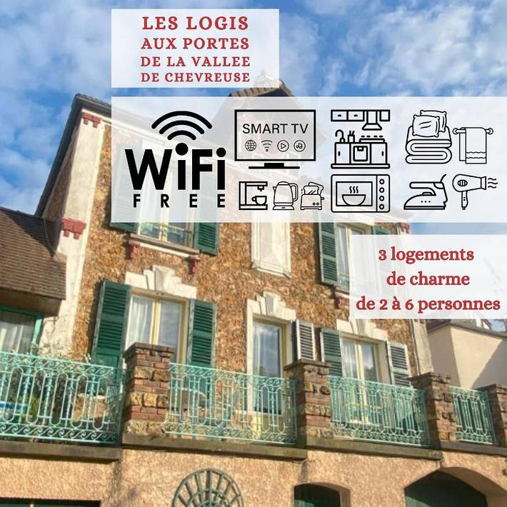 Maison d’hôte pour 2 personnes, avec Balcon et Terrasse