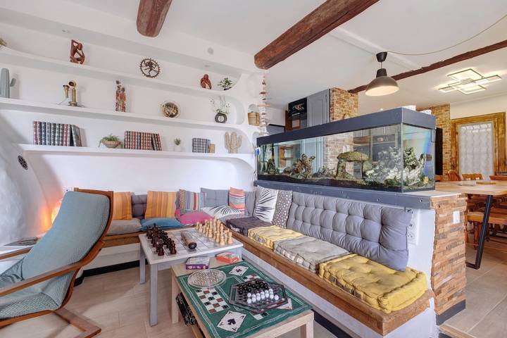 Casa de vacaciones «Le Dolmen – De Grupo» con vistas al mar, Wi-Fi y aire acondicionado in Tanneron, Costa mediterránea (Francia)