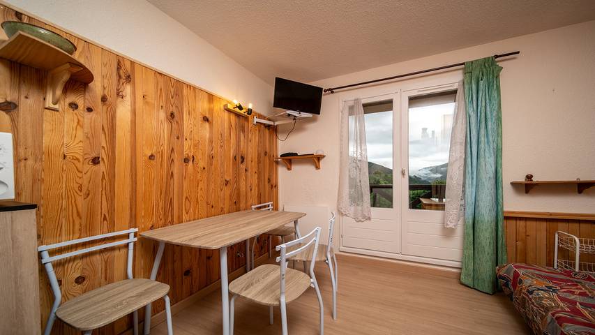 Studio pour 4 personnes, avec balcon