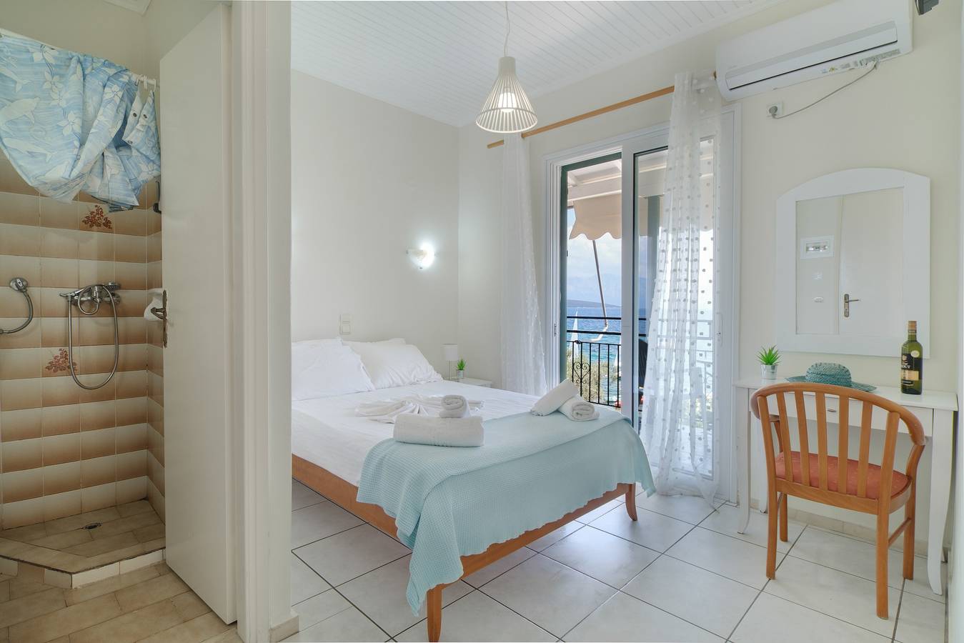 Estudio 'S8' con vistas al mar, Wi-Fi y aire acondicionado in Nikiana, Alexandros