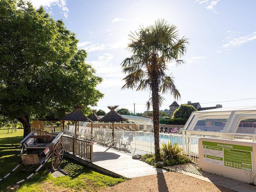 Camping Sites et Paysages - Le Ventoulou - Mobilheim 6 personen - Cottage Select Tv Lv Klimaanlage - 3 Schlafzimmer / 2 Bäder - 6 pers. in Thégra, Regionaler Naturpark Causses du Quercy