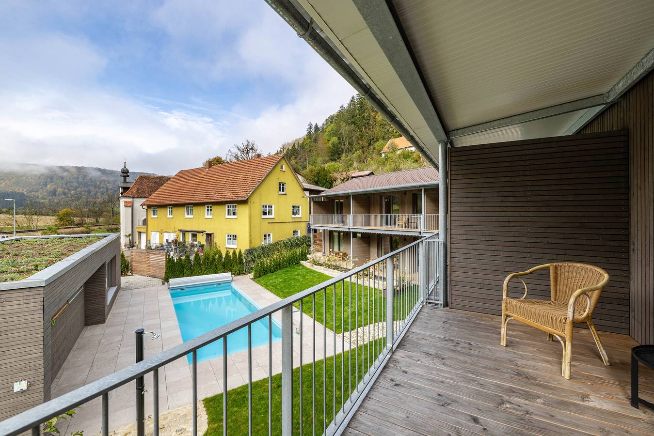 Ferienhaus 'Lupus 1' mit Bergblick, privater Terrasse und Wlan in Beuron, Region Bodensee-Oberschwaben