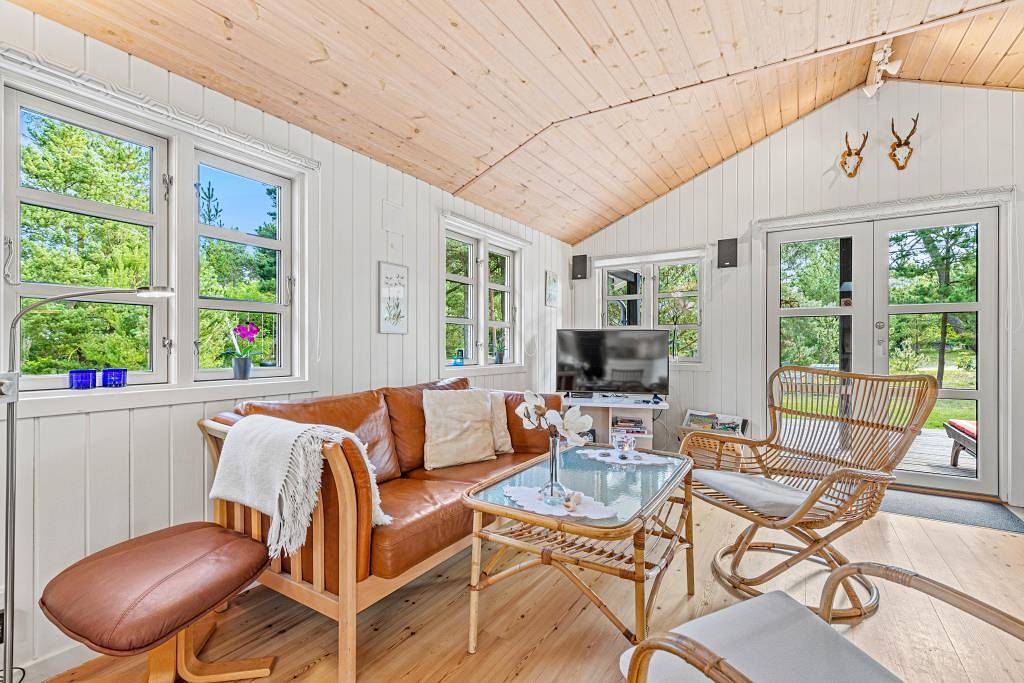 Cosy wooden lodge in the forest for 5 people with wood-burning stove in Ho, Varde e dintorni