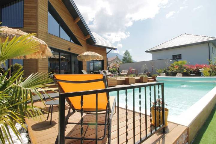 Location de vacances pour 6 personnes, avec balcon et jardin à Viviers-du-Lac