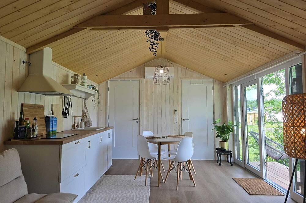 Tiny House Drents-Friese Wold with terrace and parking lot in Drenthe