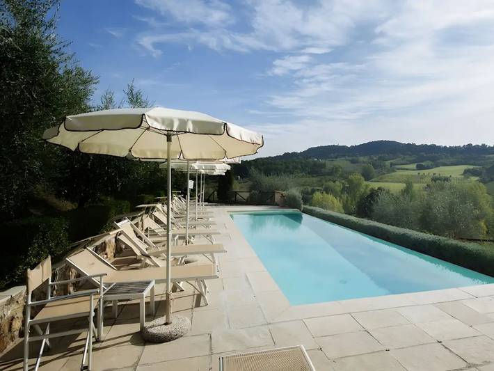 Agriturismo I Borghi - Apartamento Tabacco con piscina en San Gimignano in Pancole, San Gimignano