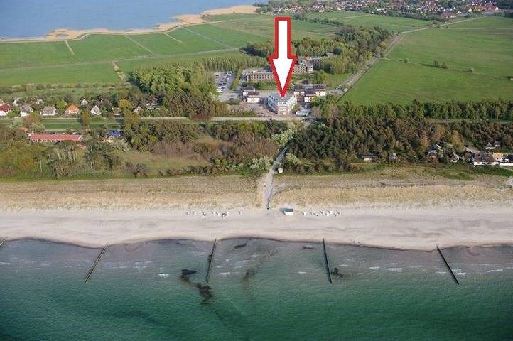 Ferienwohnung für 2 Personen, mit Balkon und Terrasse am Dierhagen Strand