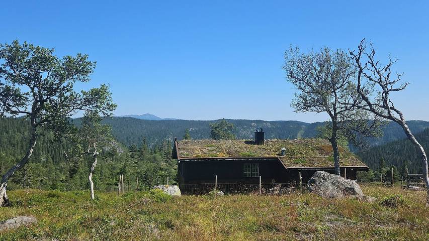 Ferienhaus für 6 Personen, mit Balkon/Terrasse und Ausblick in Telemark