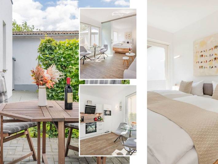 Ferienwohnung für 2 Personen, mit Seeblick und Garten sowie Terrasse in Kamminke