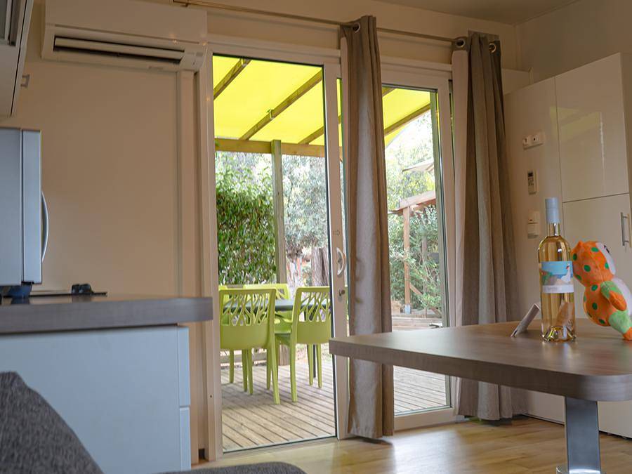 Camping Sunelia Les Sablons - Mobilheim 2 personen - 08 - Taos Luxe 1 Ch 1 Sdb - Bosquet in Portiragnes Plage, Portiragnes