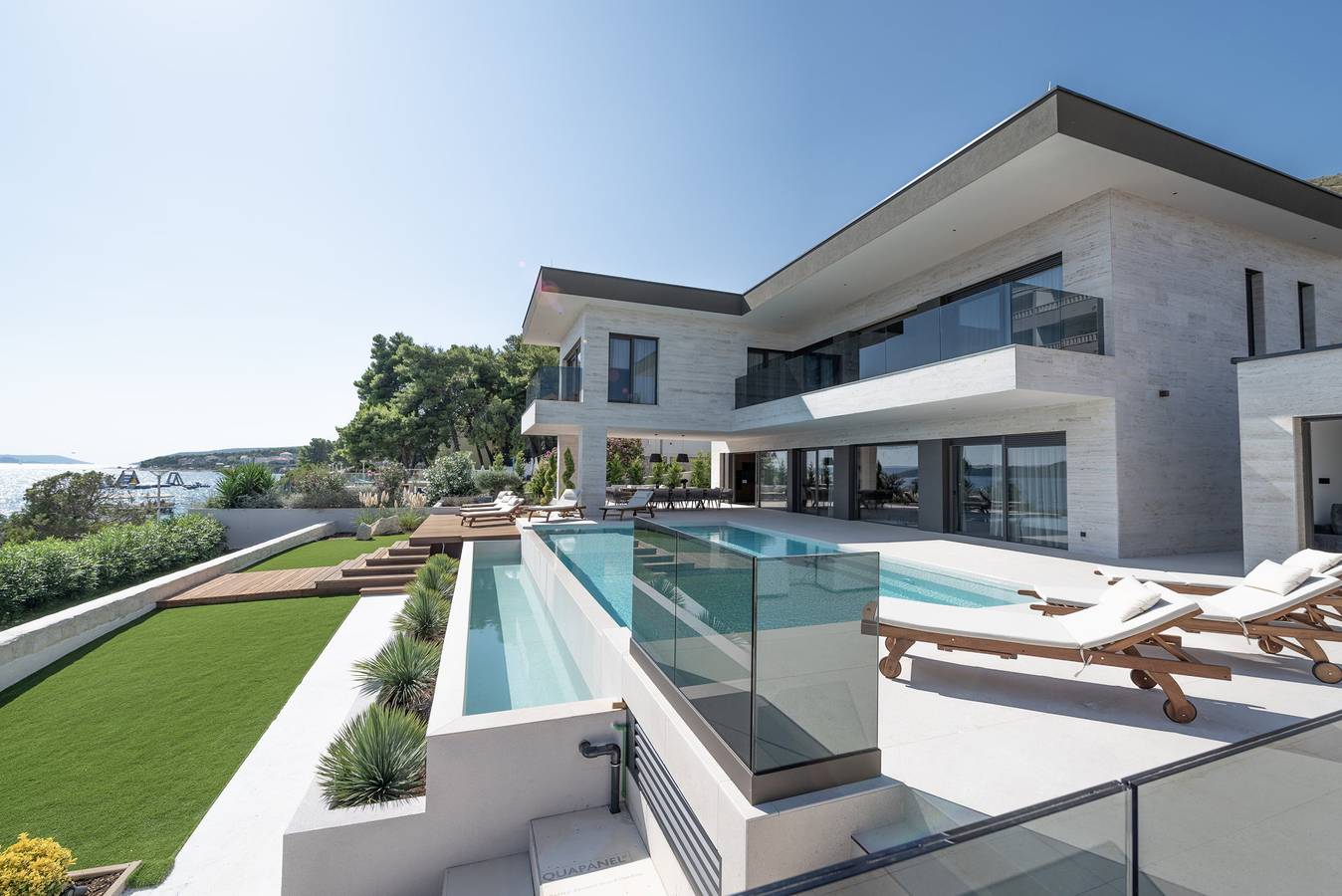 Strandvilla Nautilux mit Pool in Trogir, Split-Dalmatien