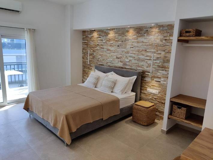 Vakantieappartement voor 2 personen, met balkon en uitzicht in Rhodos Stad